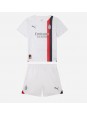 AC Milan Christian Pulisic #11 Venkovní dres pro děti 2023-24 Krátký Rukáv (+ trenýrky)